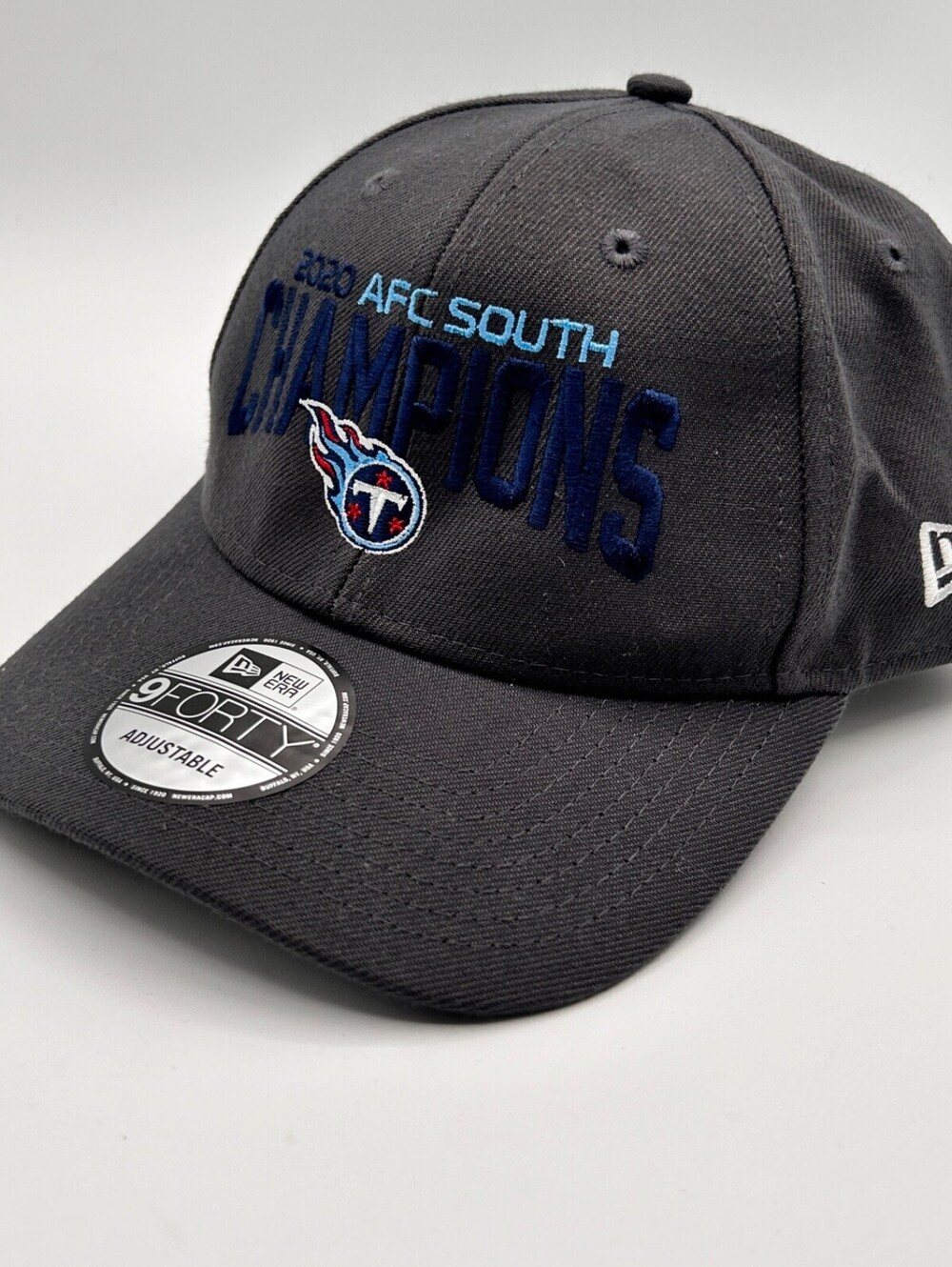 NWOT New Era 9Forty Blue TN Titans 2020 AFC South Champions Adjustable Cap
